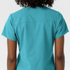 Nurtur Women's V-Neck Scrub Top - Teal Blue
