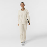 Unwind & Lounge Women's Relaxed Pullover Polo Birch lounge set