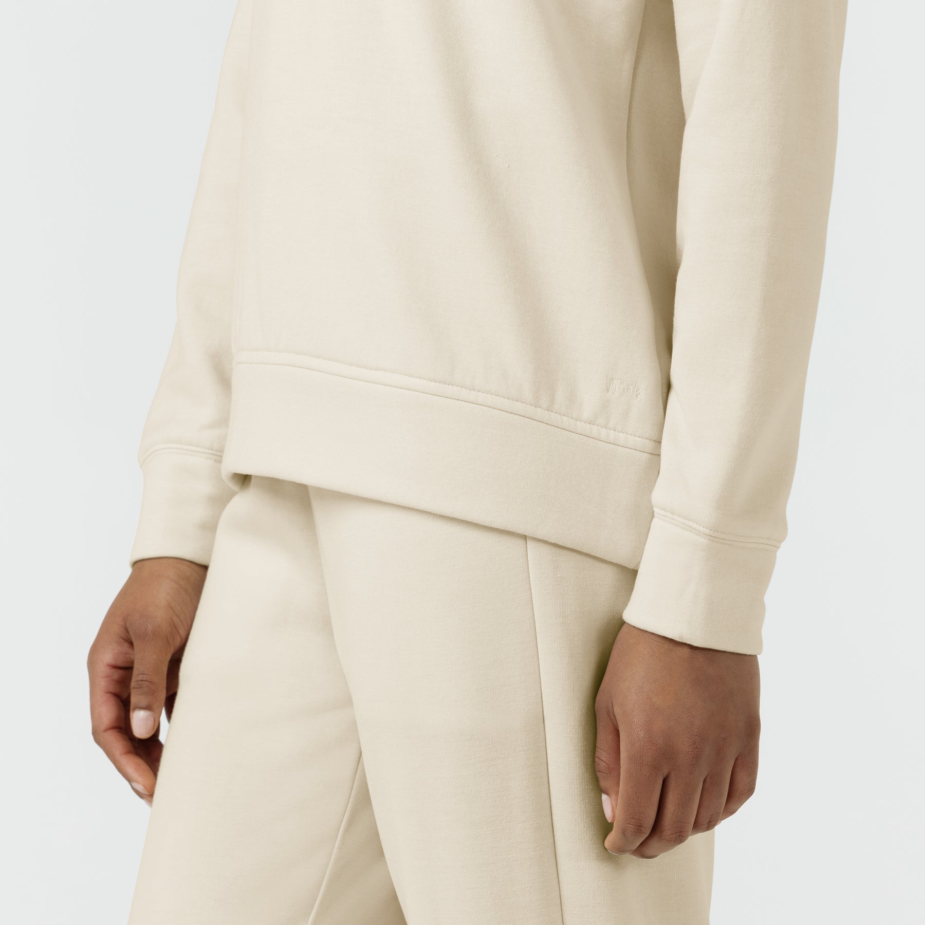 Unwind & Lounge Women's Relaxed Pullover Polo Birch side detail 1