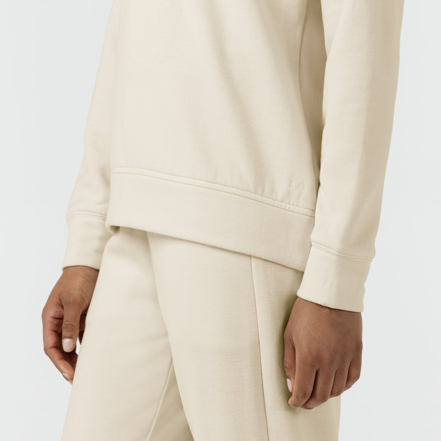 Unwind & Lounge Women's Relaxed Pullover Polo Birch side detail 1