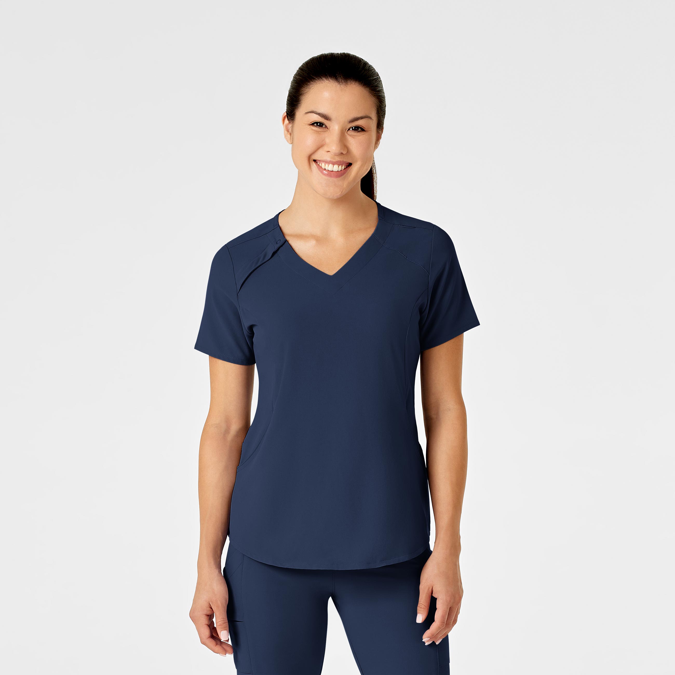 RENEW Womens Zip Accent Scrub Top – Wink Scrubs