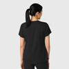 Boundless Women's 2-Pocket V-Neck Scrub Top Black back view