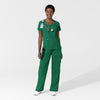oundless Women's Classic Wide Leg Cargo Scrub Pant - Hunter scrub set