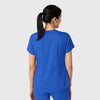 Boundless Women's 2-Pocket V-Neck Scrub Top Royal back view