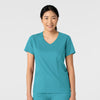Boundless Women's 2-Pocket V-Neck Scrub Top - Teal