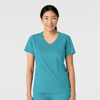 Boundless Women's 2-Pocket V-Neck Scrub Top - Teal