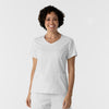 Boundless Women's 2-Pocket V-Neck Scrub Top White