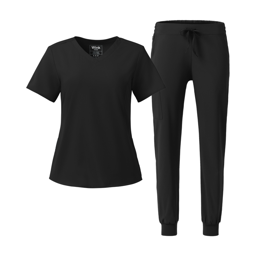 Renew V-Neck and Jogger Scrub Set