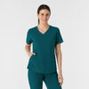 RENEW Women's V-Neck Scrub Top Caribbean