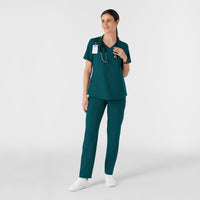 RENEW Women's V-Neck Scrub Top Caribbean full scrub set