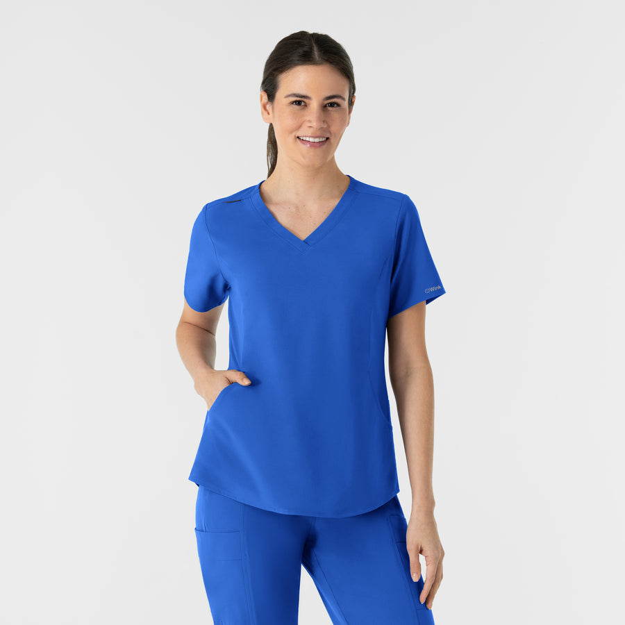 RENEW Women's V-Neck Scrub Top Royal