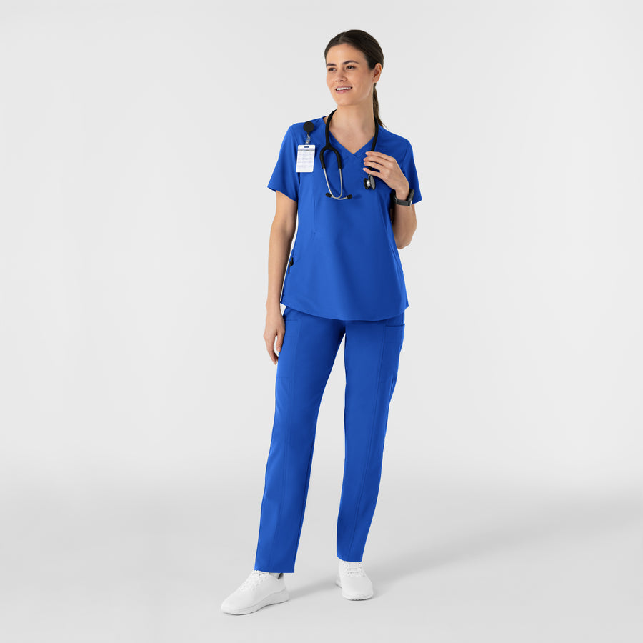 RENEW Women's V-Neck Scrub Top Royal full scrub set