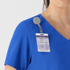 RENEW Women's V-Neck Scrub Top Royal back detail