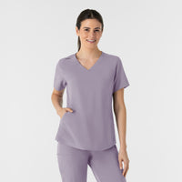 RENEW Women's V-Neck Scrub Top Wisteria