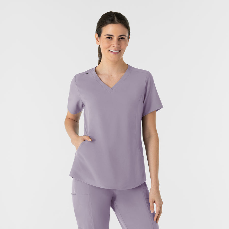 RENEW Women's V-Neck Scrub Top Wisteria