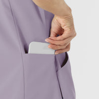RENEW Women's V-Neck Scrub Top Wisteria side detail 1