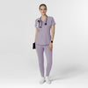 RENEW Knit Women's Flex-n-Reach V-Neck Raglan Scrub Top Wisteria full scrub set