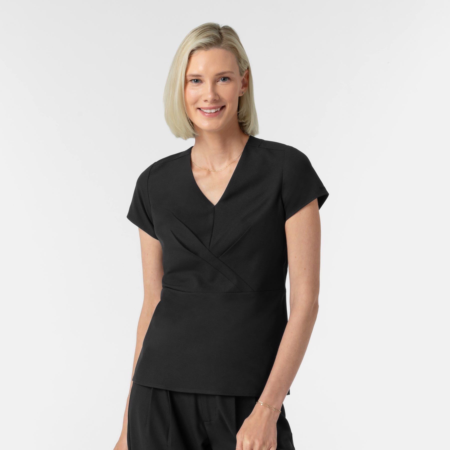 BLK Women's Popover Scrub Top Black