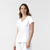 BLK Women's Popover Scrub Top White side view
