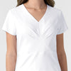 BLK Women's Popover Scrub Top White front detail