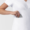 BLK Women's Popover Scrub Top White side detail 2