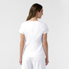 BLK Women's Popover Scrub Top White back view