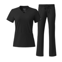 Aura V-Neck and Bootcut Scrub Set