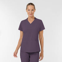 AURA Women's Allure V-Neck 2 Pocket Scrub Top - Dusk