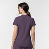 AURA Women's Allure V-Neck 2 Pocket Scrub Top Dusk back view