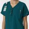 NURTUR Women's Drop Shoulder Tunic Scrub Top - Caribbean accessories