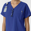 NURTUR Women's Drop Shoulder Tunic Scrub Top - Galaxy Blue accessories
