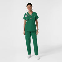 NURTUR Women's Drop Shoulder Tunic Scrub Top Hunter full scrub set