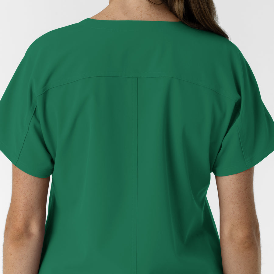 NURTUR Women's Drop Shoulder Tunic Scrub Top - Hunter