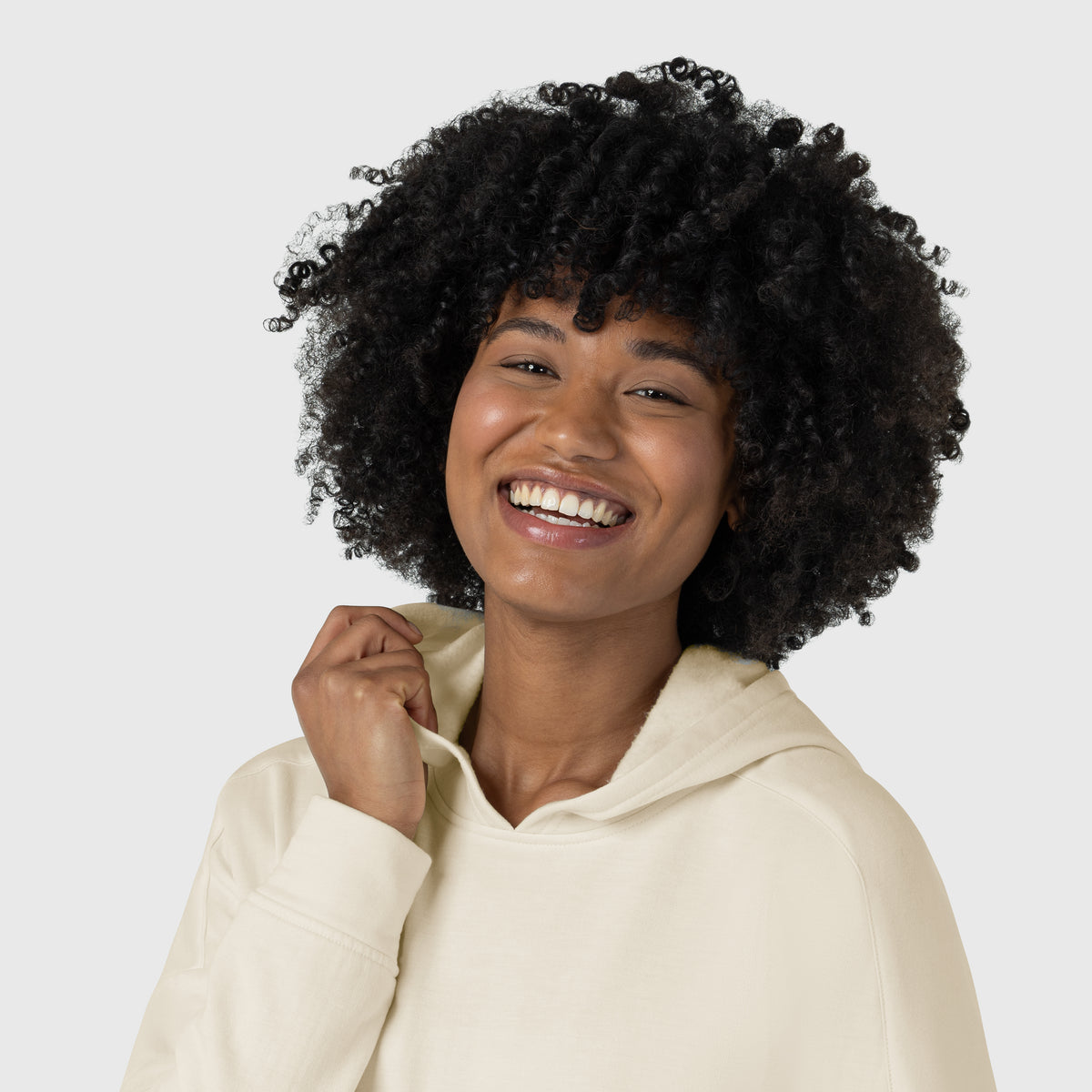 Unwind & Lounge Women's Hoodie Birch side detail 2