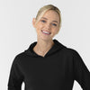 Unwind & Lounge Women's Hoodie Black side detail 2