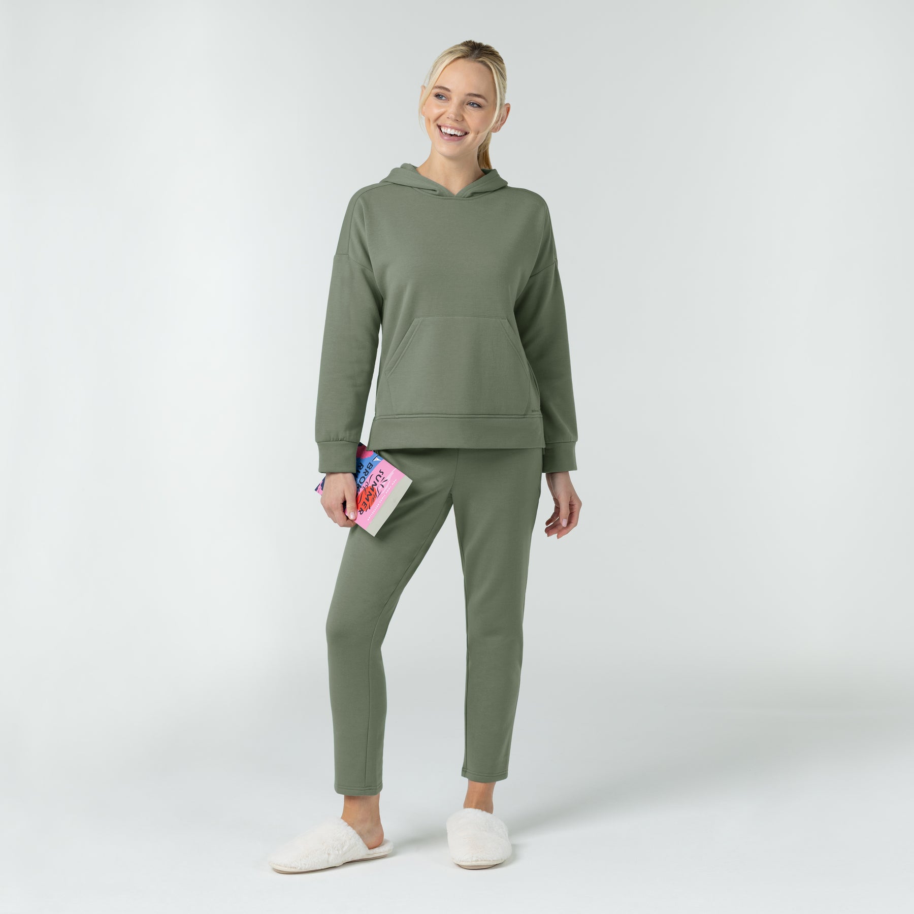 Unwind & Lounge Women's Hoodie Sage lounge set