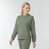 Unwind & Lounge Women's Hoodie Sage side view