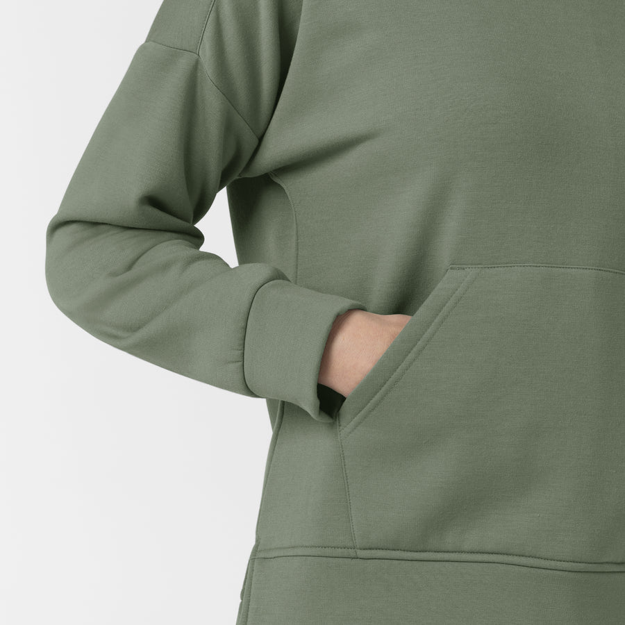 Unwind & Lounge Women's Hoodie Sage side detail 1