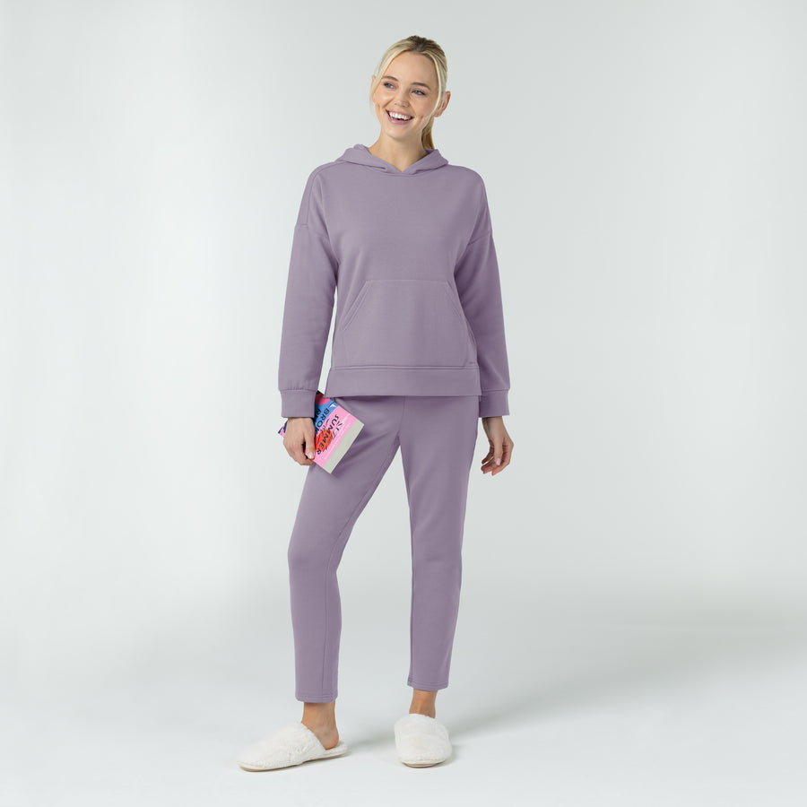 Unwind & Lounge Women's Hoodie Wisteria full scrub set