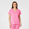 PRO Women's Four Pocket V-Neck Scrub Top - Pink Blossom