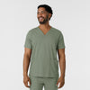 Boundless Men's Multi Pocket V-Neck Scrub Top Sage