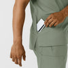Boundless Men's Multi Pocket V-Neck Scrub Top - Sage