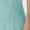 RENEW Women's Tuck-In Henley Scrub Top Coastal Blue front detail