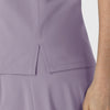 RENEW Women's Tuck-In Henley Scrub Top Wisteria front detail