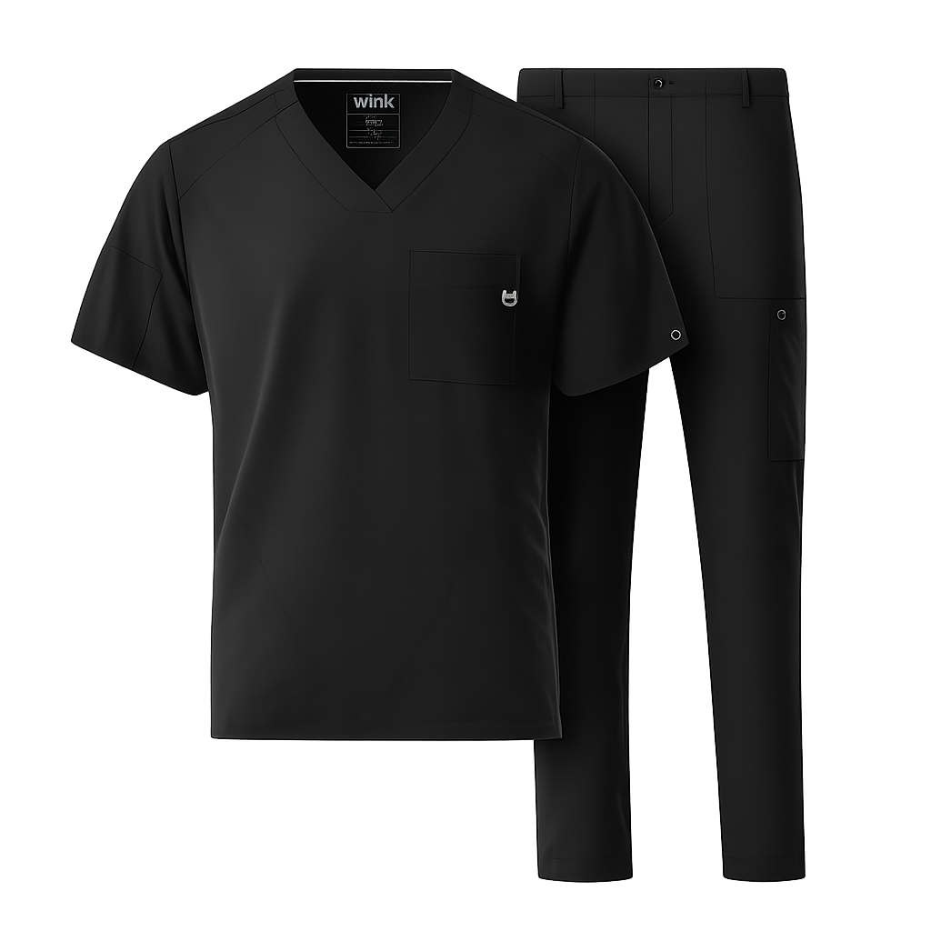 W123 Men's V-Neck and Cargo Scrub Set