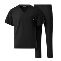 W123 Men's V-Neck and Cargo Scrub Set