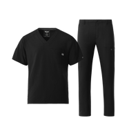 W123 Men's V-Neck and Cargo Scrub Set