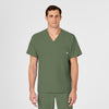 Wink W123 Men's V-Neck Scrub Top Olive