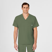 W123 Mens V-Neck Scrub Top