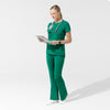 RENEW Knit Women's Flex-n-Reach Crew Neck Scrub Top Bahama Breeze full scrub set
